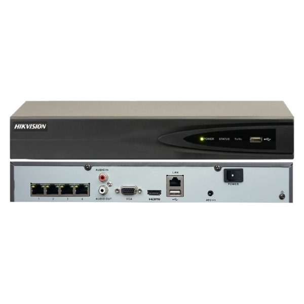 HikVision verkkotallennin POE-kytkimellä DS-7604NI-K1/4P(B)