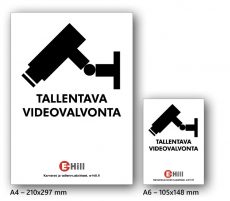 Tallentava videovalvonta tarra A6