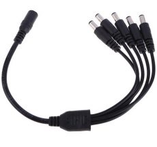 Virtajako 2.1mm 1 to 5 Port Power Splitter Cable 12V